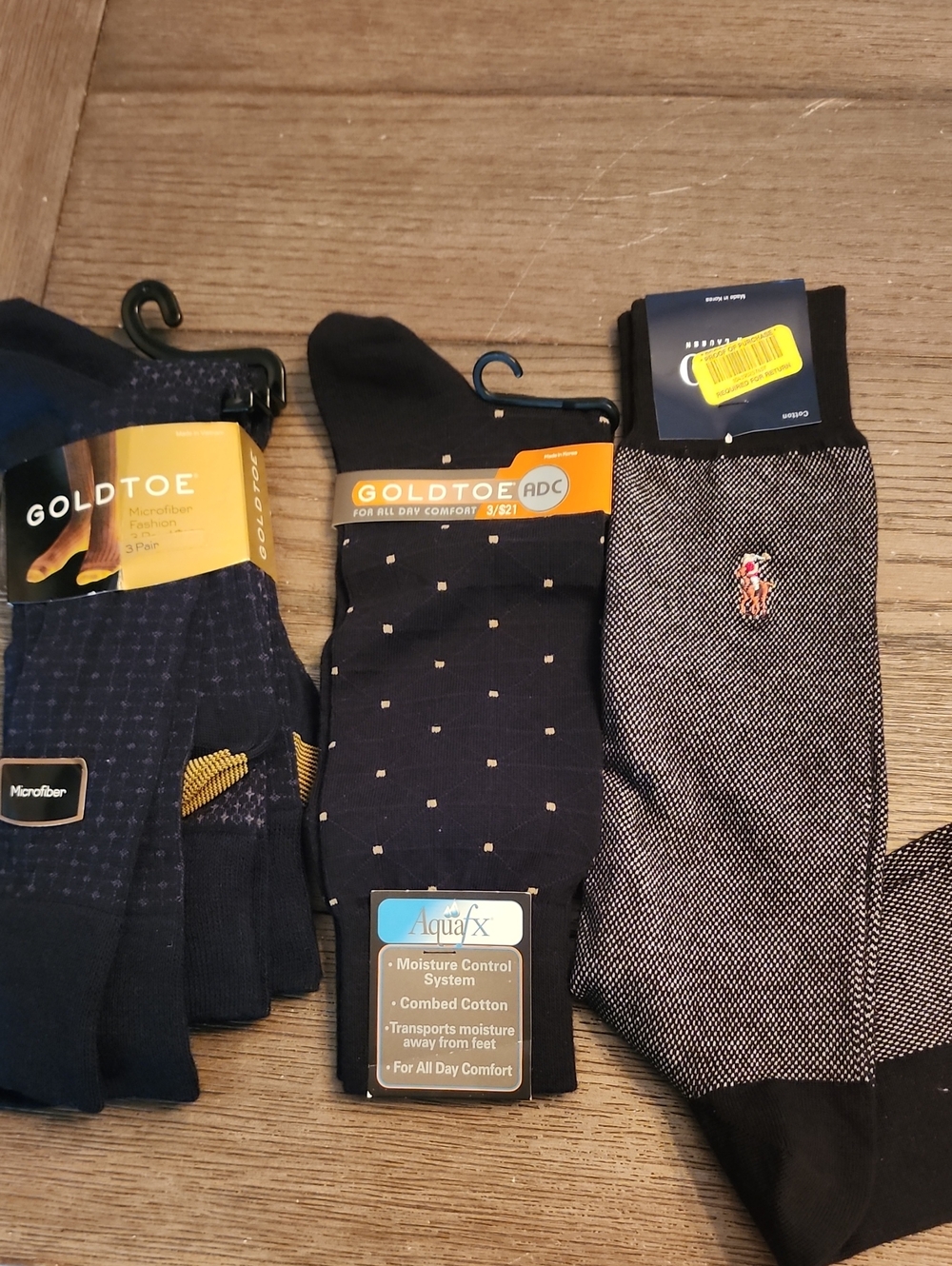 Gold Toe And Ralph Lauren New Sock Bundle
